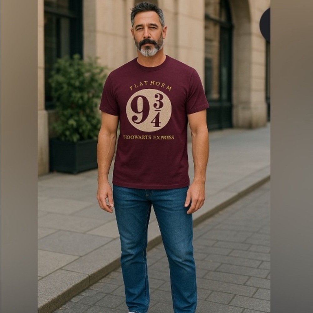 Warner Bros. Burgundy Platform 9 3/4 Tee